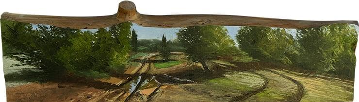 Pond and Dirt Roads in Ben Shemen