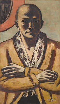 Max Beckmann — Selbstbildnis gelb-rosa